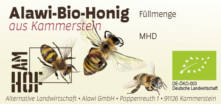 Honig von der Alawi, etikett von Felice Meer