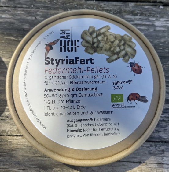 Federmehlpellets, der ideale Biodünger